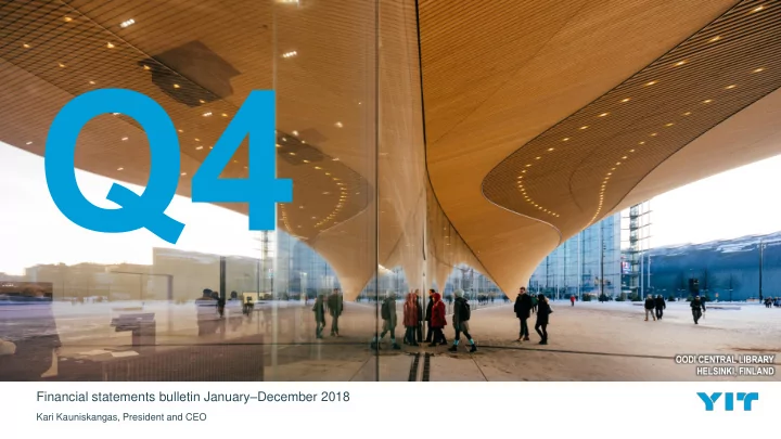 financial statements bulletin january december 2018