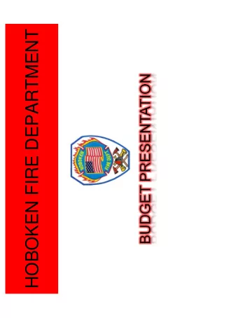 HOBOKEN FIRE DEPARTMENT  HOBOKEN FIRE DEPARTMENT  TABLE OF ORGANIZATION  Uniformed Fire Division  1