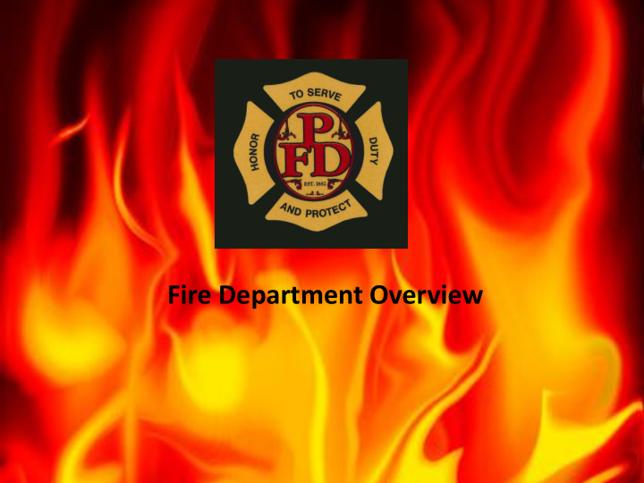 fire department overview mission statement