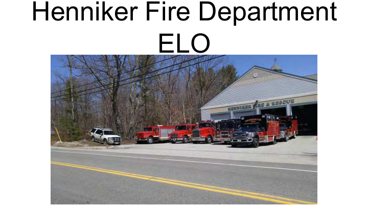 henniker fire department elo ppe personal protective