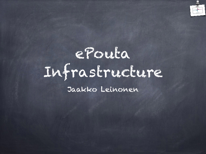 epouta infrastructure