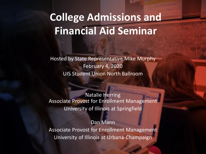 college admissions and