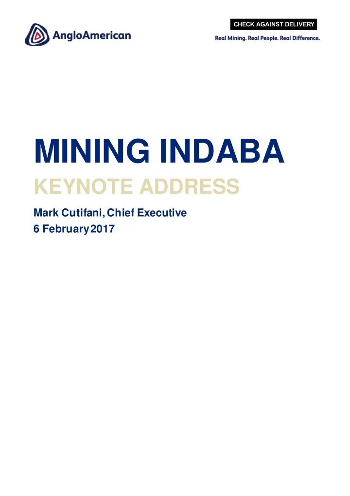 mining indaba