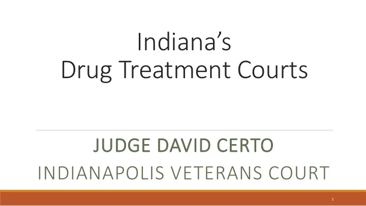 indiana s drug treatment courts