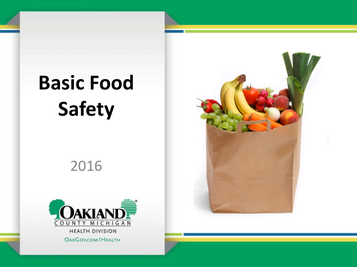 basic food safety