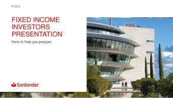 PRESENTATION  Here to help you prosper  Important information  Non-IFRS and alternative performance