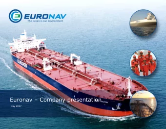 Euronav  Company presentation  May 2017  1 Forward Looking Statements  Matters discussed in this