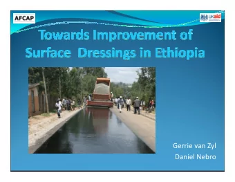 Gerrie van Zyl  Daniel Nebro  Scope  Background  Study findings  Construction related