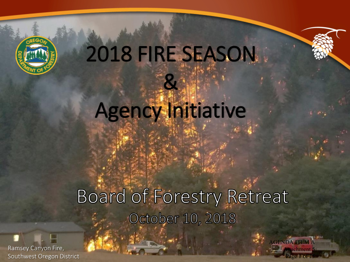 agency in init itiative agenda item a ramsey canyon fire