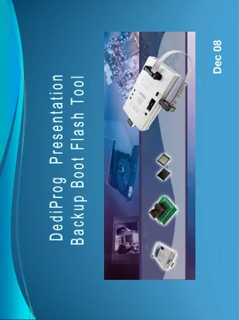 Dec 08 Backup Boot Flash Tools (BBF):  Introduction  Introduction  The Backup Boot Flash (BBF) is