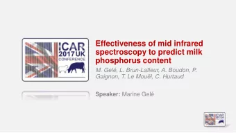 phosphorus content  M. Gel, L. Brun-Lafleur, A. Boudon, P.  Gaignon, T. Le Moul, C. Hurtaud