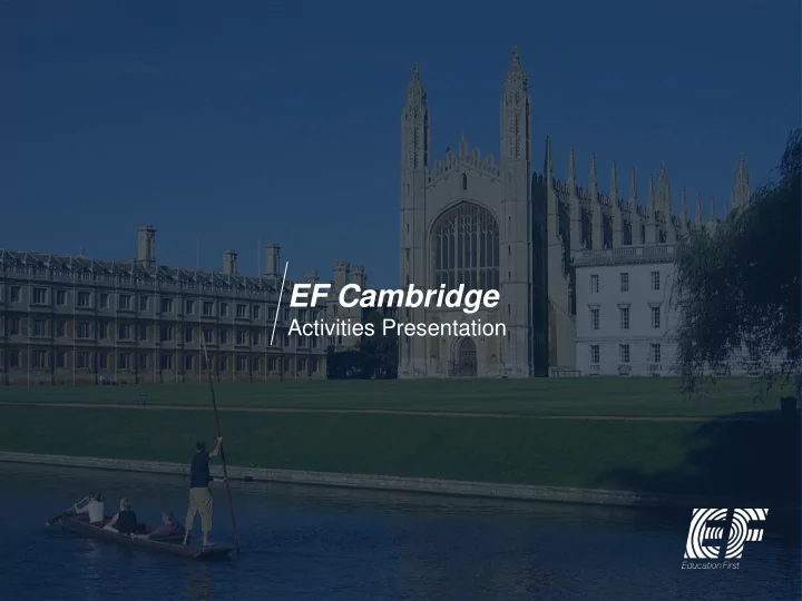 ef cambridge