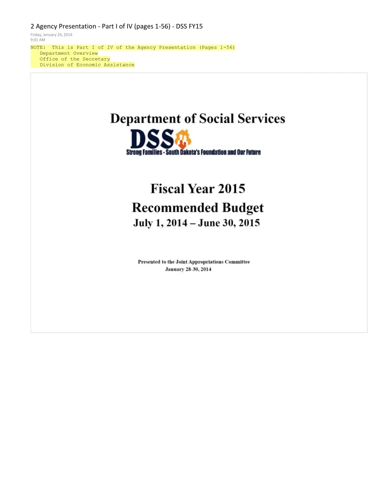 2 agency presentation part i of iv pages 1 56 dss fy15