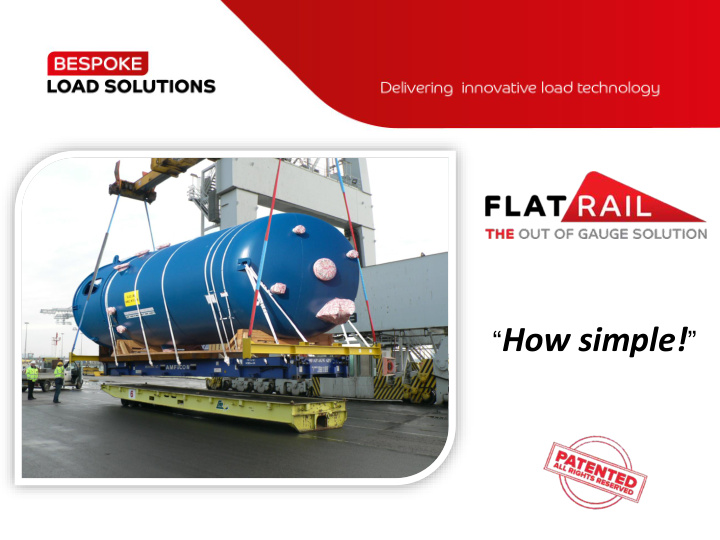 flat rail offering a solution for your oog cargo