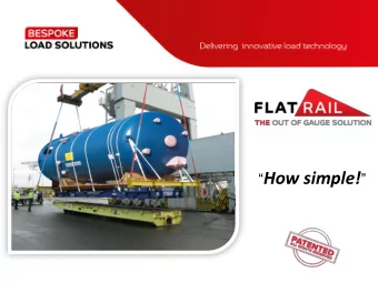 Flat Rail  Offering a solution for your OOG Cargo  Simply attach to the 40 flat rack and