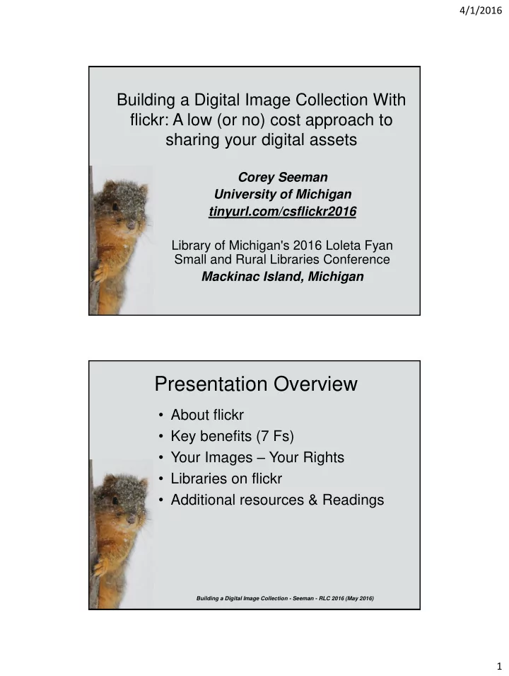 presentation overview