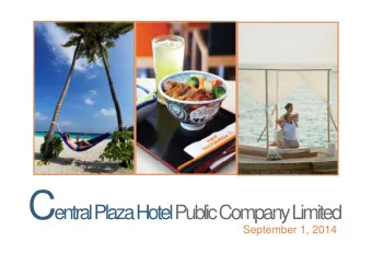 This presentation contains certain forward looking statements  This presentation contains certain