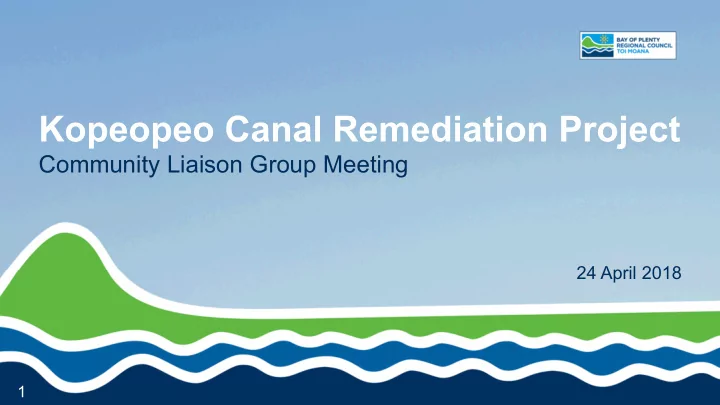 kopeopeo canal remediation project