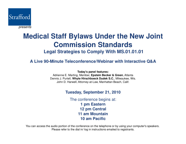 medical staff bylaws under the new joint commission