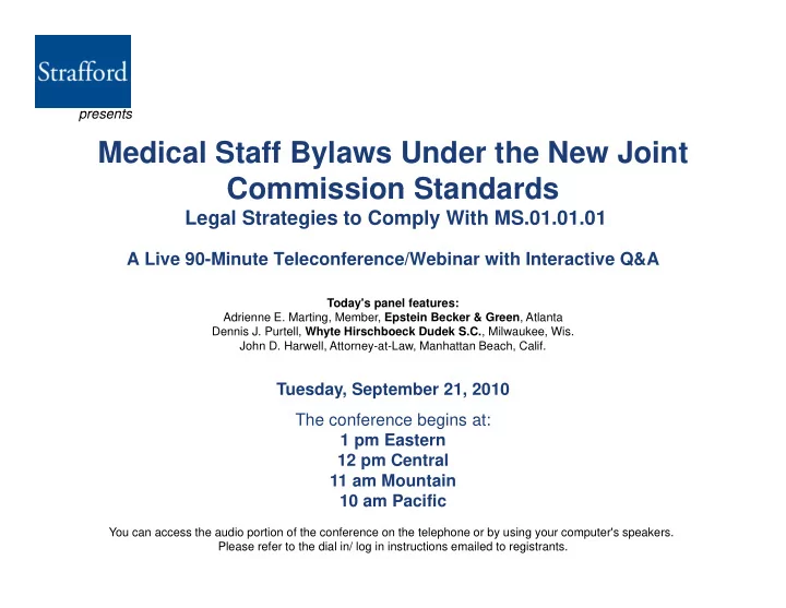 medical staff bylaws under the new joint commission