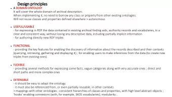 Desi  sign prin  inciples  A  A DO  DOMAIN  IN ON  ONTOLOGY  It will cover the whole domain of