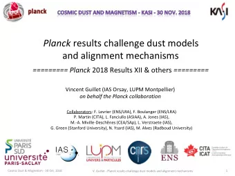 Planck results challenge dust models  and alignment mechanisms ========= Planck 2018 Results XII