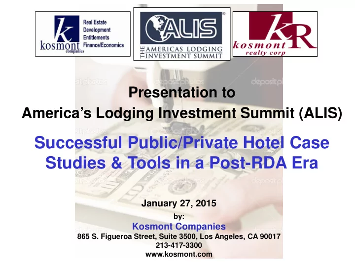successful public private hotel case studies tools in a