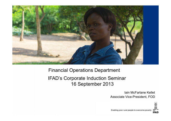 financial operations department ifad s corporate