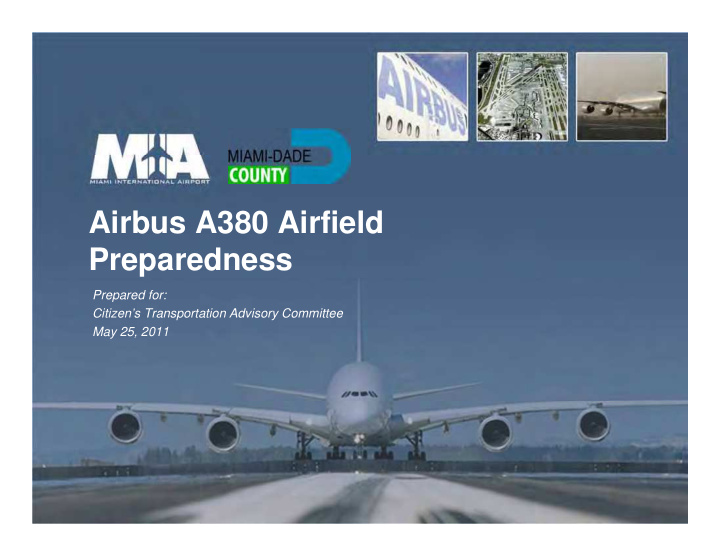 airbus a380 airfield preparedness