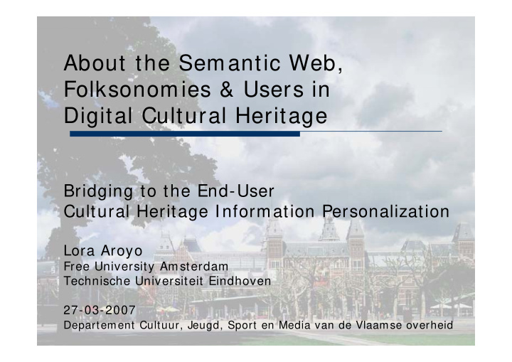 about the semantic web folksonomies users in digital