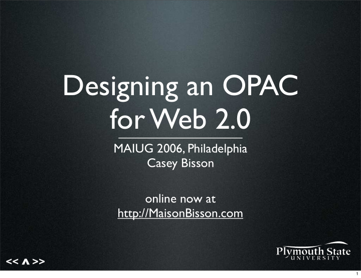 designing an opac for web 2 0
