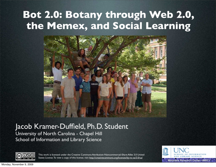 bot 2 0 botany through web 2 0 the memex and social