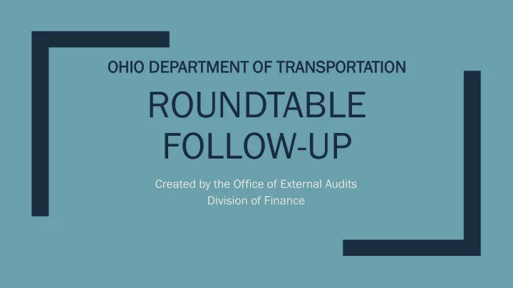 roundtable follow up