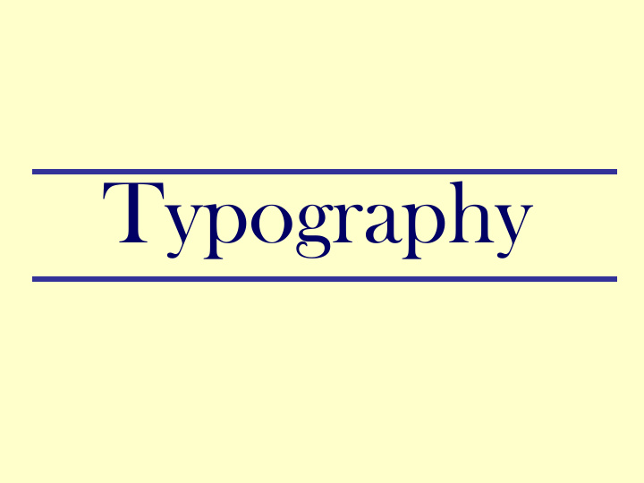 typography typography