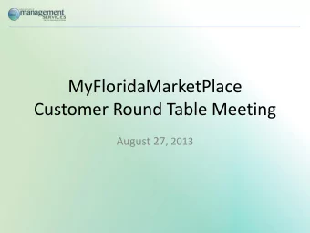 Customer Round Table Meeting August 27 , 2013  CRT Agenda    Welcome-Kasey Bickley    Year