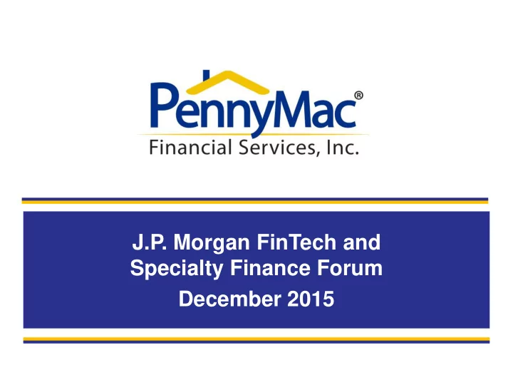 december 2015 forward looking statements