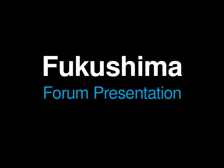 fukushima