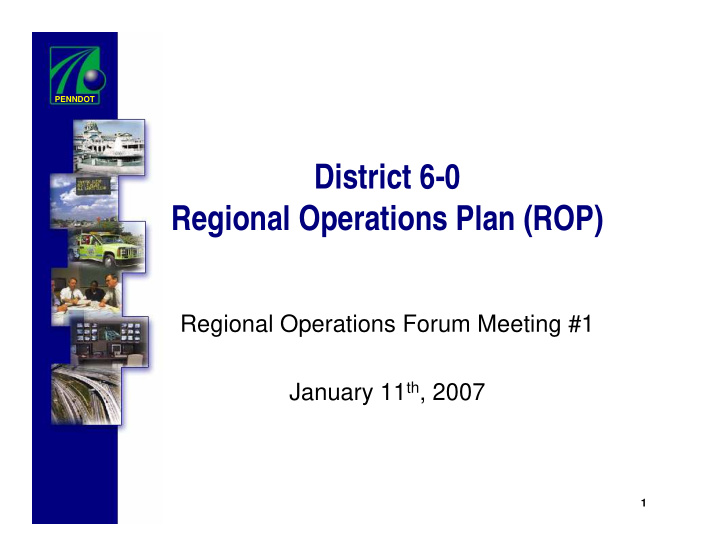 district 6 0 regional operations plan rop