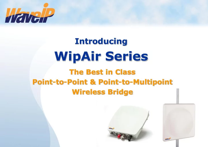 wipair series