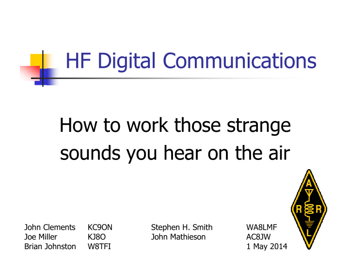 hf digital communications