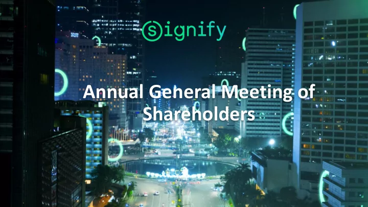 annual general meeting of