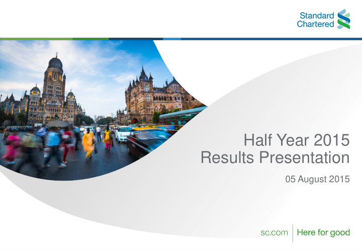 half year 2015 results presentation