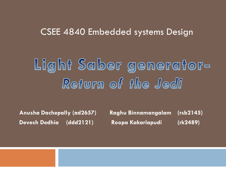 csee 4840 embedded systems design