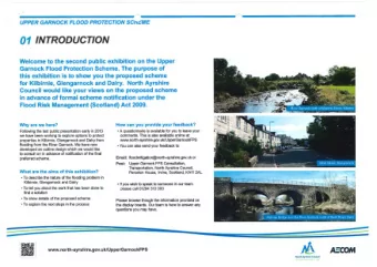 0  1  Upper W elcome  to  the  second  public exhibition on  the G arnock  Flood  Protection