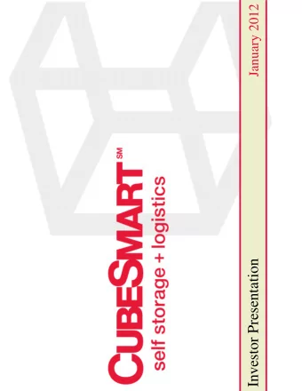 Investor Presentation  Safe Harbor Statement  The forward-looking statements contained in this