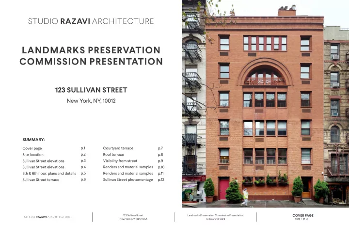 landmarks preservation commission presentation