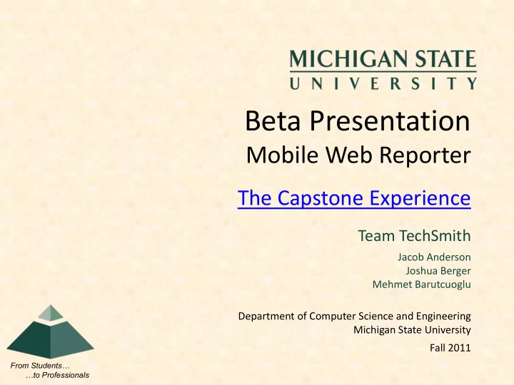 beta presentation