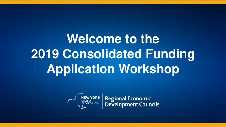2019 consolidated funding