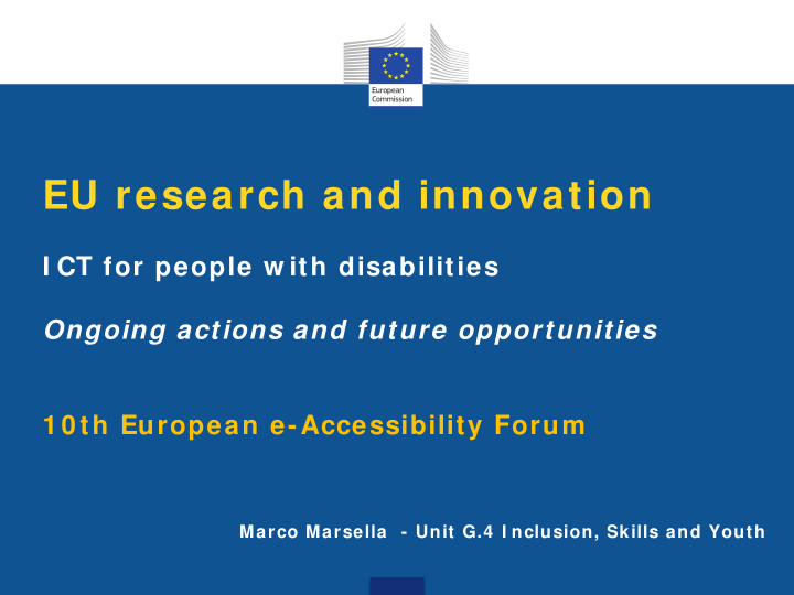 eu research and innovation