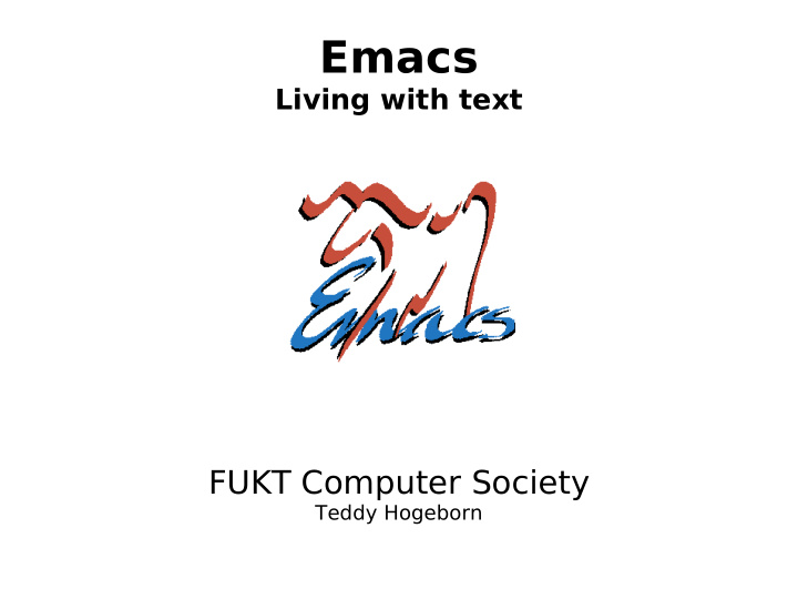 emacs